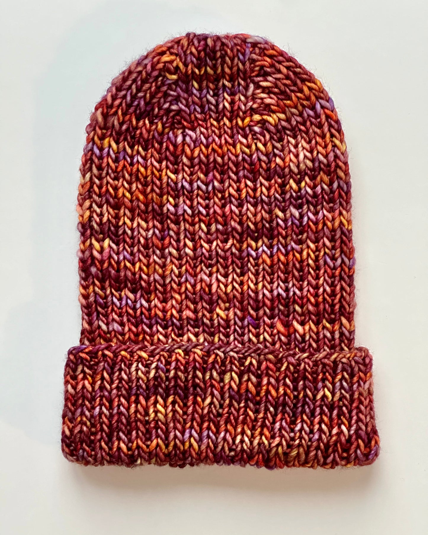Ribbed Beanie - Sunset