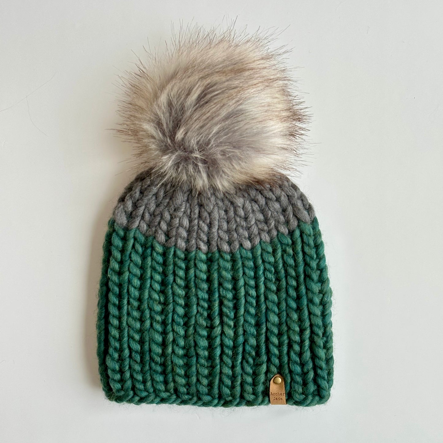 Child Colour Block - Green/Grey