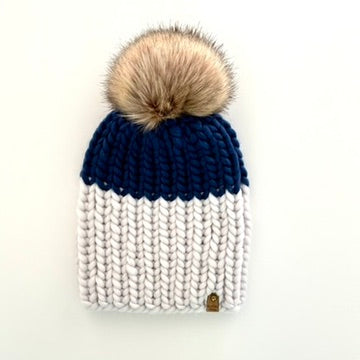 Child Colour Block - White/Navy