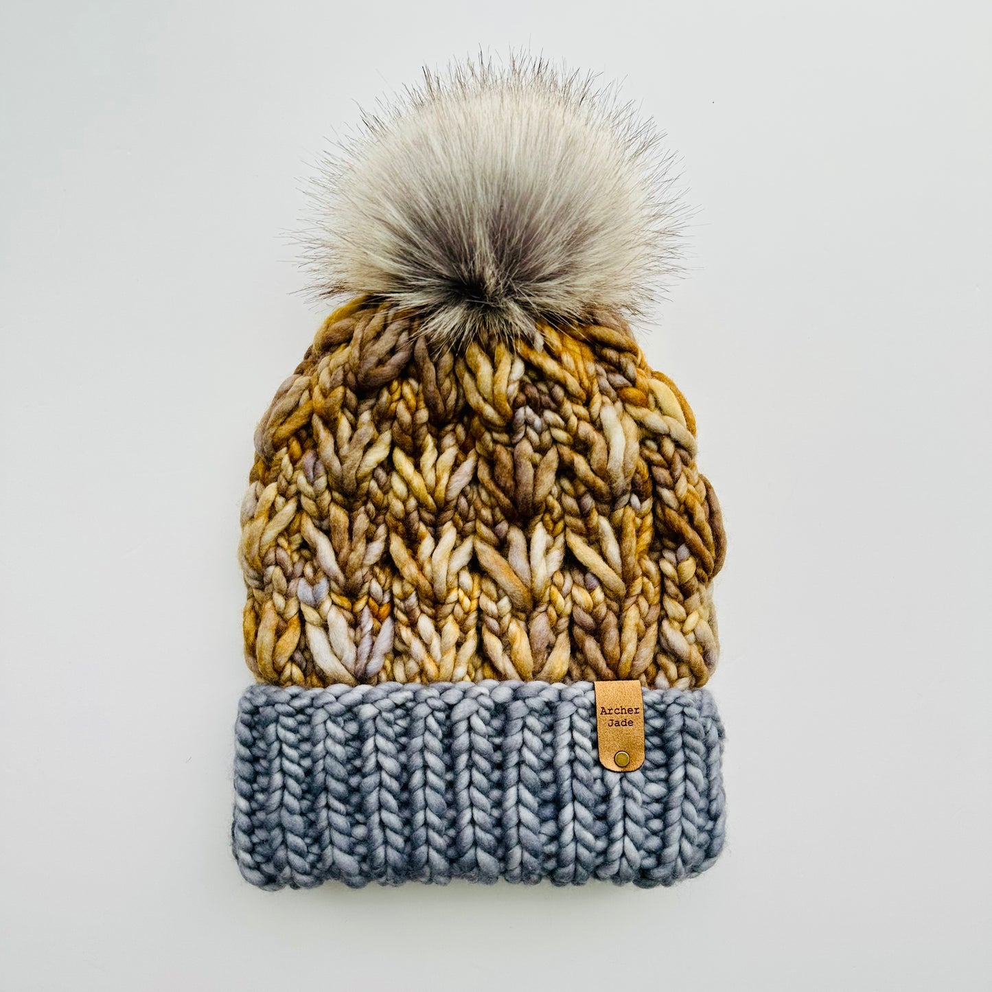 Snowplow Beanie - Grey/Citrine
