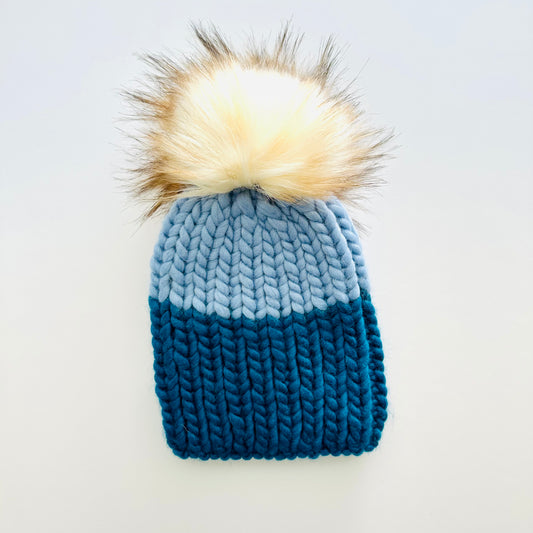 Toddler Colour Block - Blue/Dark Blue