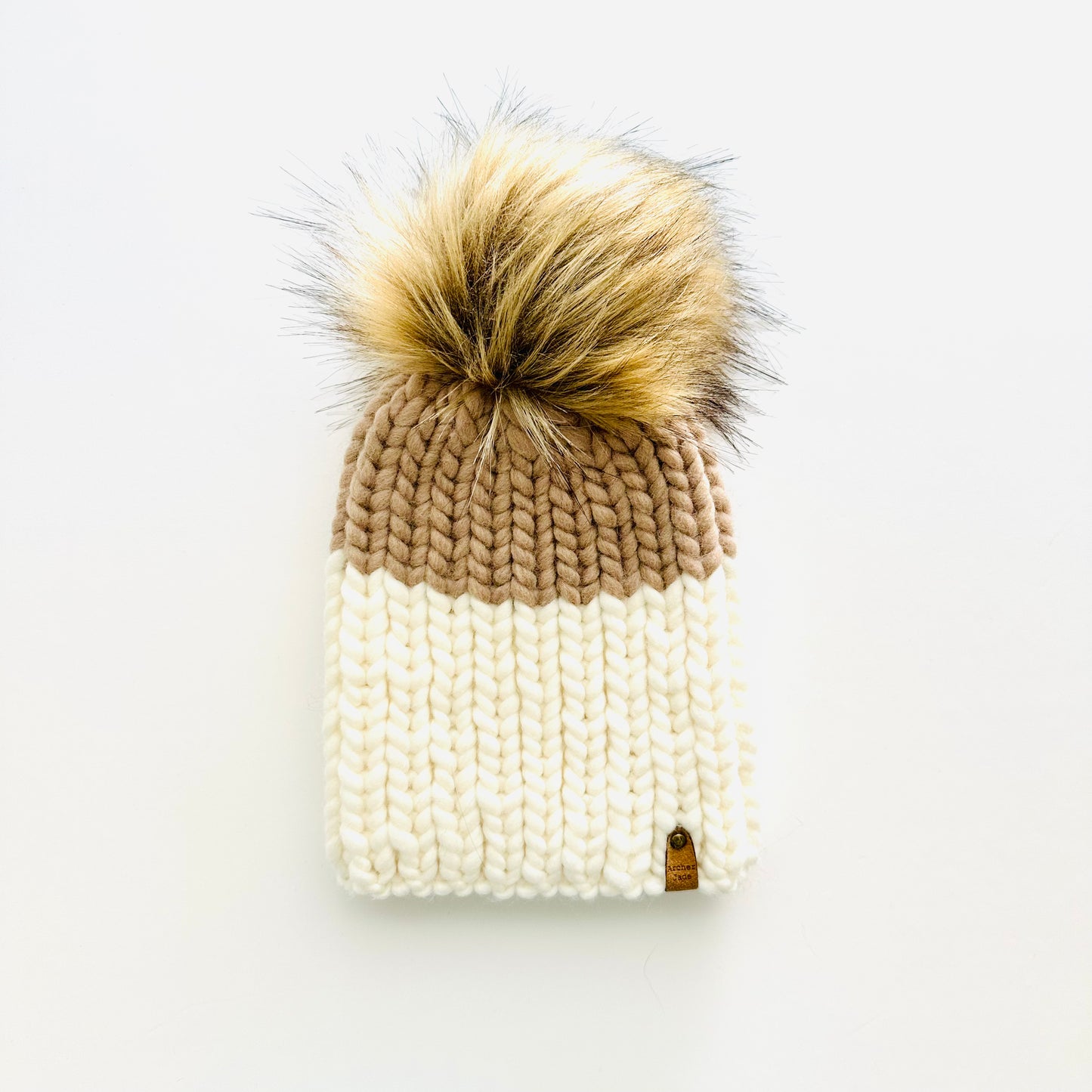 Child Colour Block - Camel/Cream