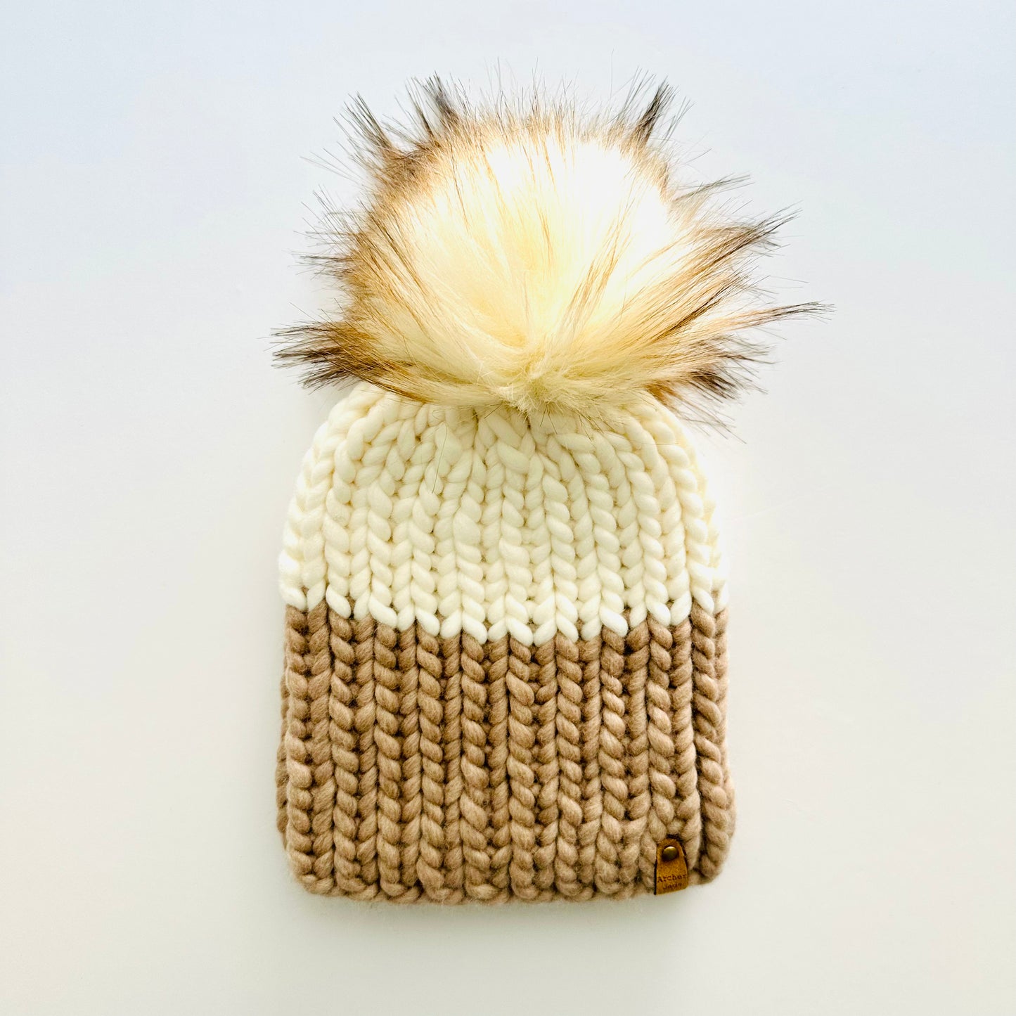 Child Colour Block - Cream/Camel