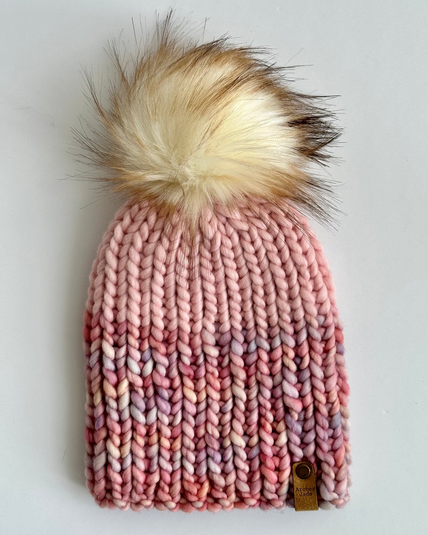 Child Colour Block - Pink Swirl