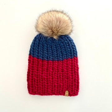 Child Colour Block - Red/Navy