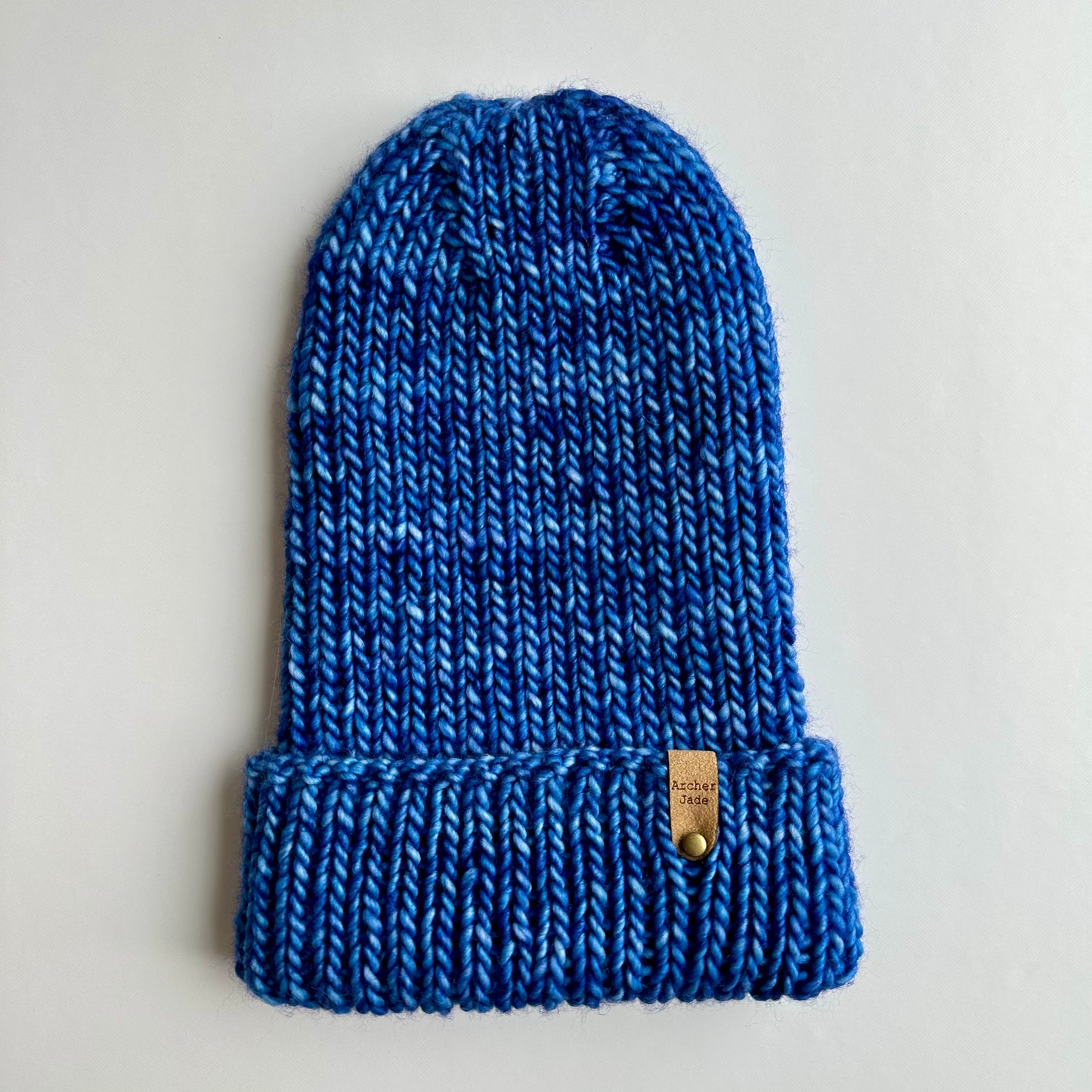 Ribbed Beanie - Azul Fresco