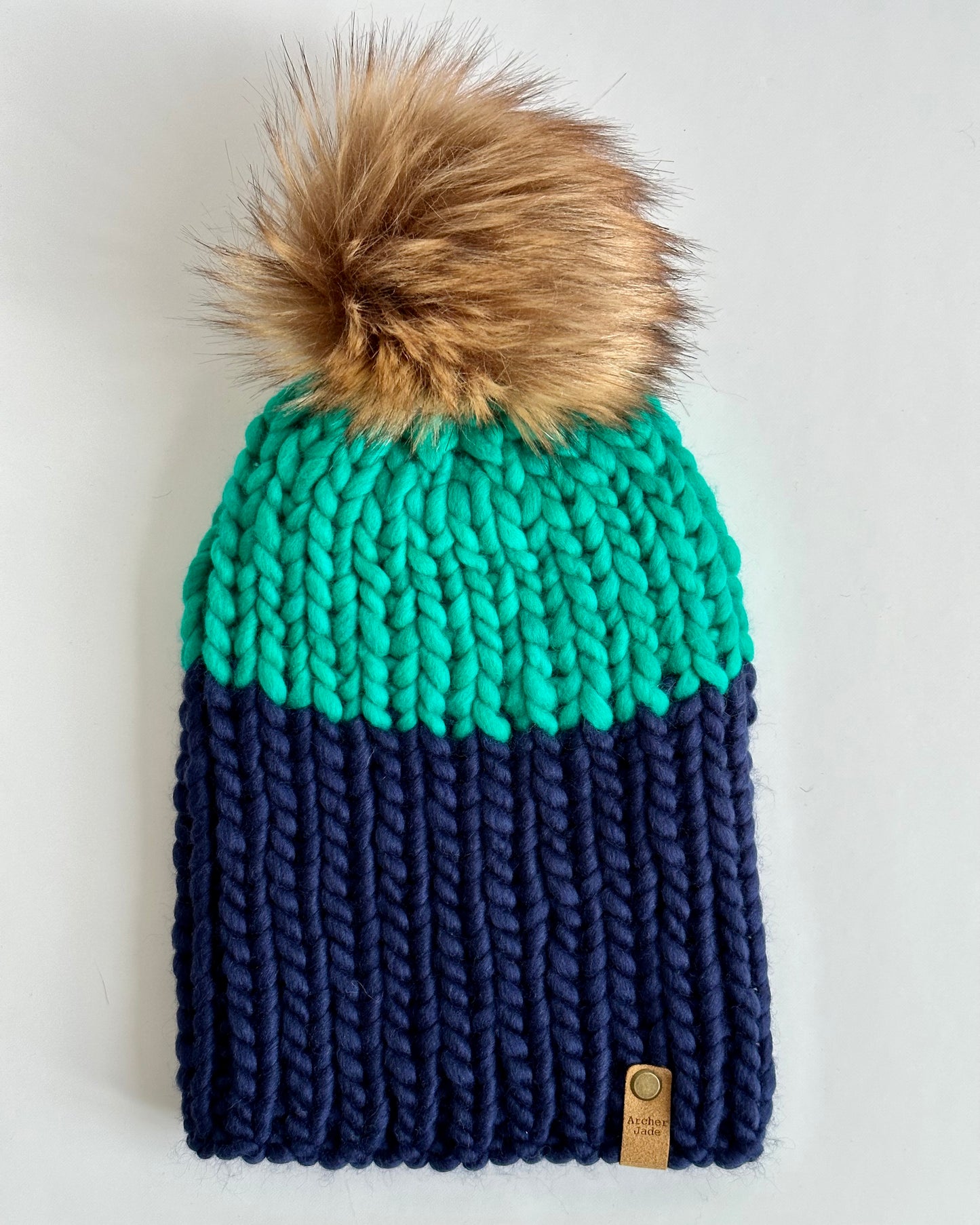 Colour Block - Navy/Bahamas Green