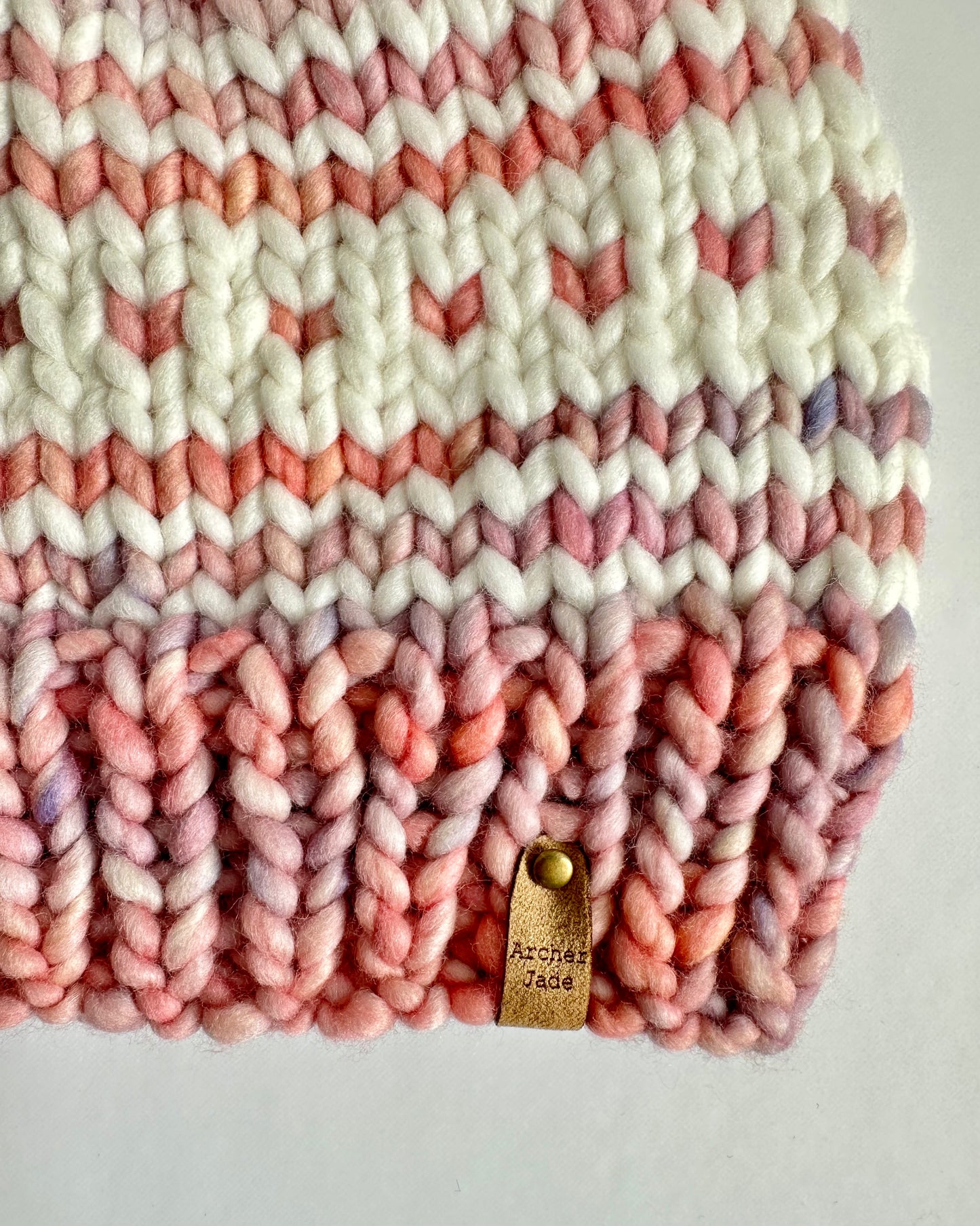 Child Cozy Cabin Beanie - Pink Swirl