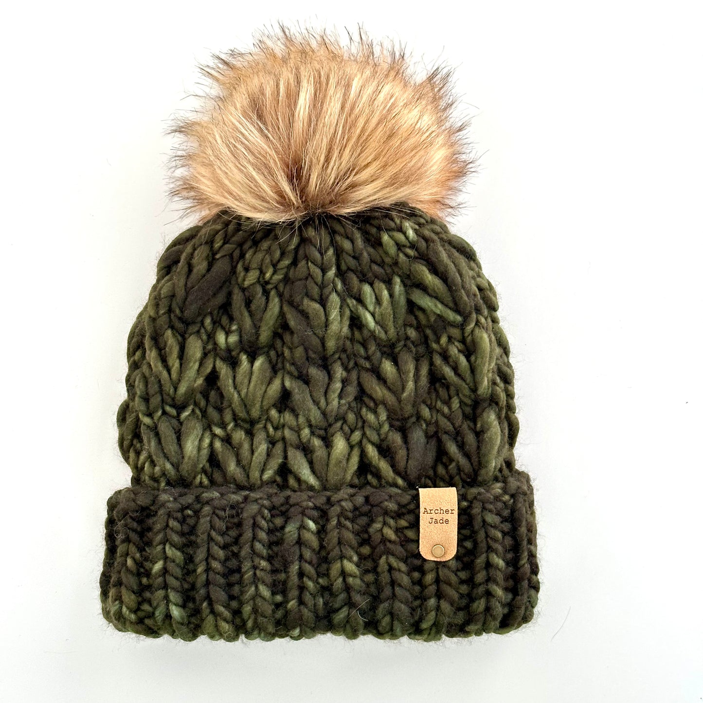 Snowplow Beanie - Olive Green