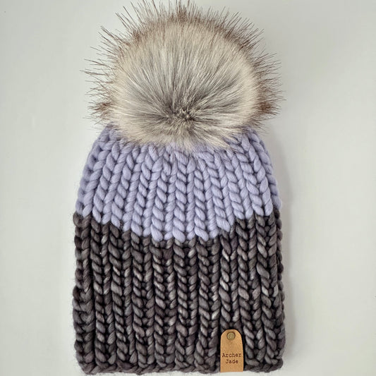 Colour Block - Grey/Lavender
