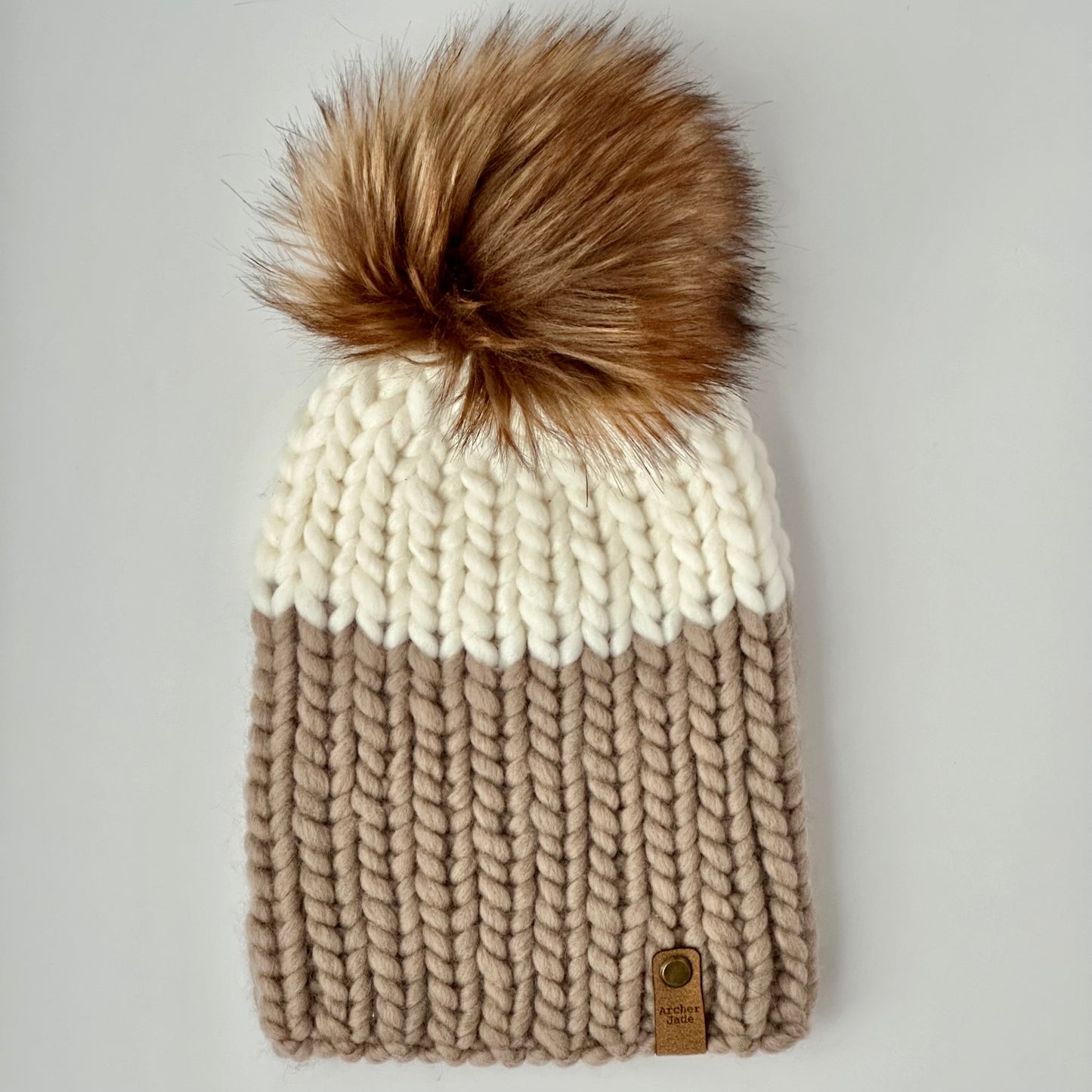 Colour Block - Camel/Cream